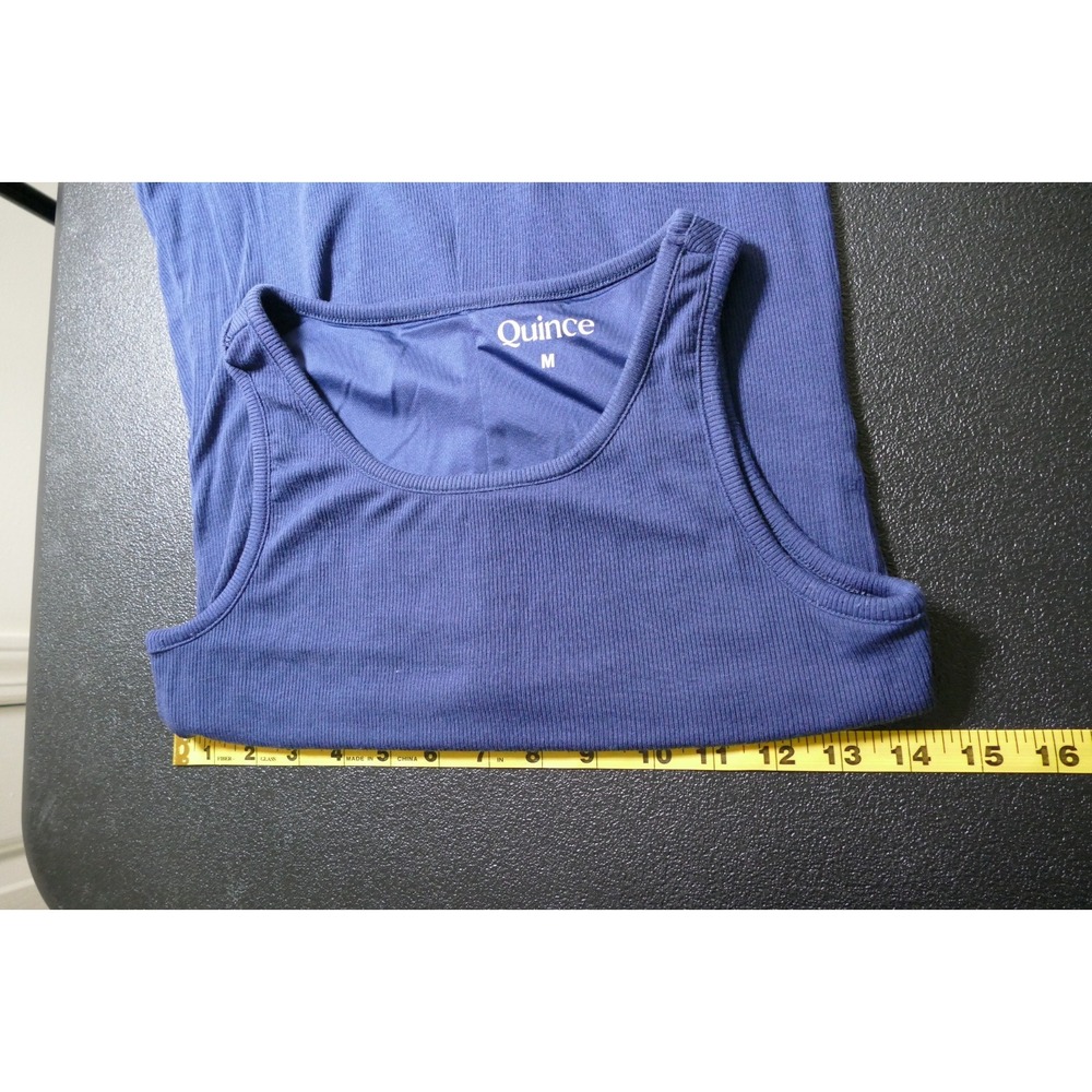 Quince Womens Tencel Rib Knit Sleeveless Midi Tank Dress Size M Bodycon Travel - Picture 8 of 13